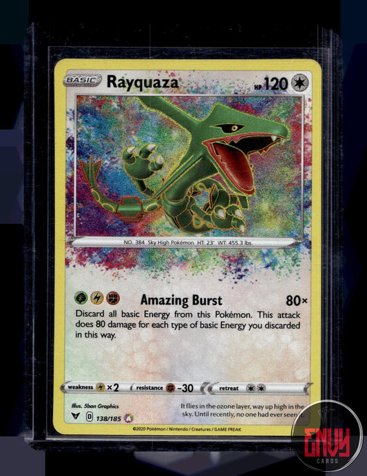 Rayquaza Near Mint 138/185 Amazing Rare Vivid Voltage Pokemon