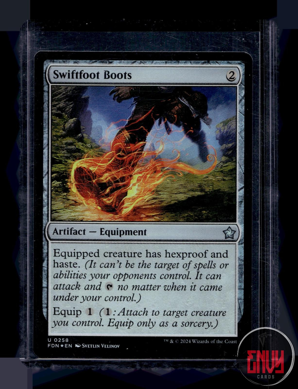 Swiftfoot Boots Near Mint 258 Uncommon Foundations Magic: The Gathering Foil