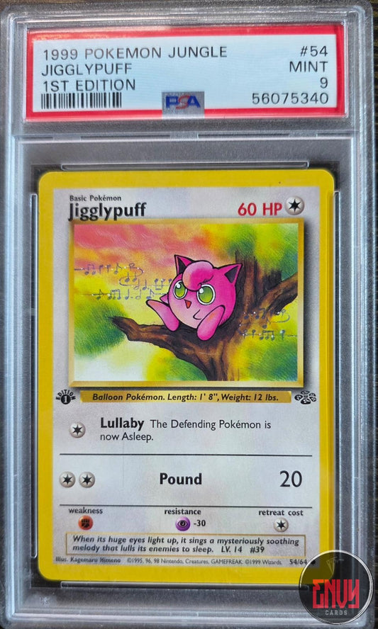 Jigglypuff 54/64 1st Edition Jungle Pokemon PSA 9 Mint