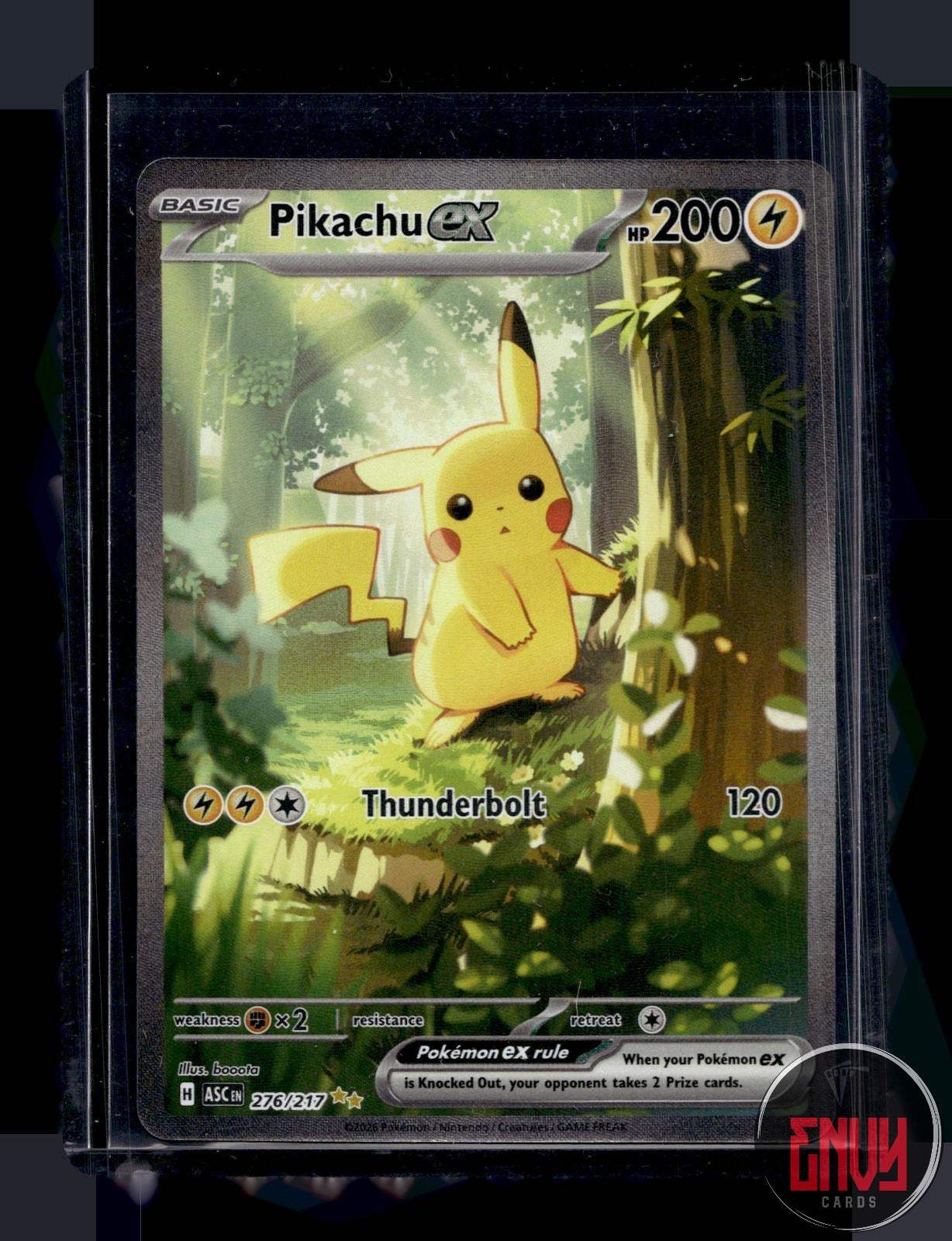Pikachu ex NM 276/217 Special Illustration Rare Ascended Heroes Pokemon Holo