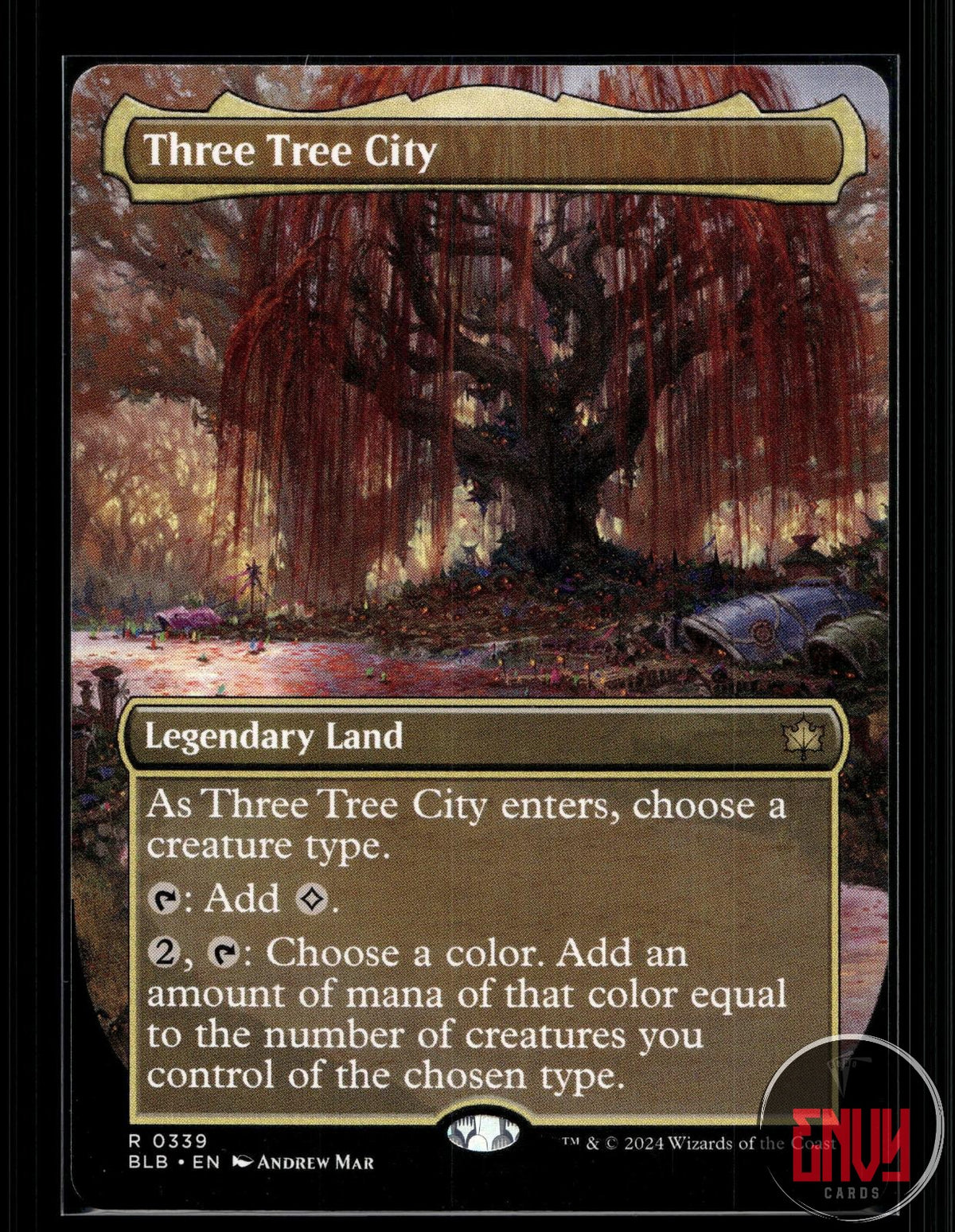 Three Tree City (Borderless) (0339) Near Mint 339 Rare Bloomburrow