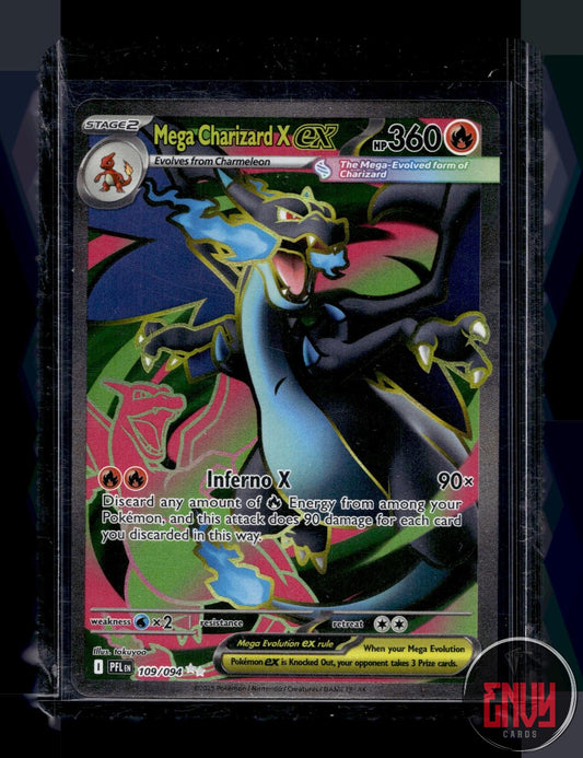 Mega Charizard X ex Near Mint 109/094 Ultra Rare Phantasmal Flames Pokemon
