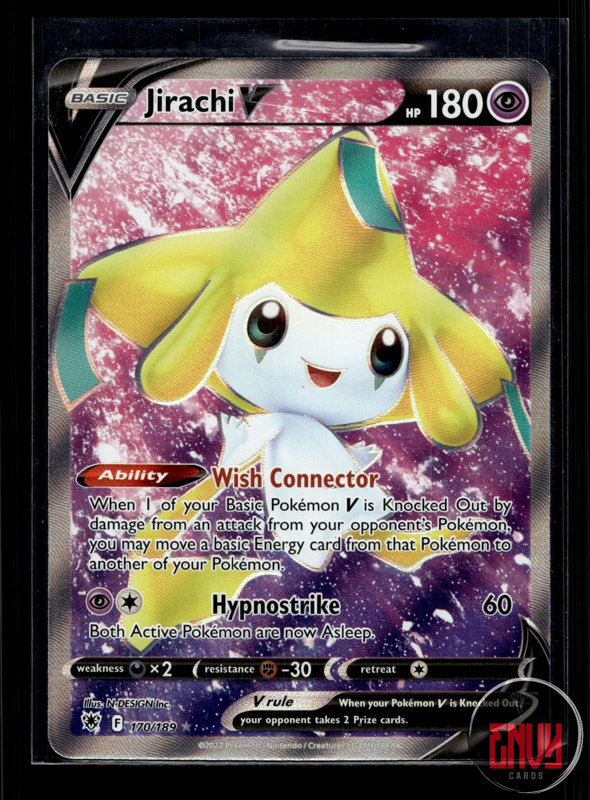 Jirachi V NM 170/189 UR Astral Radiance Pokemon Holo