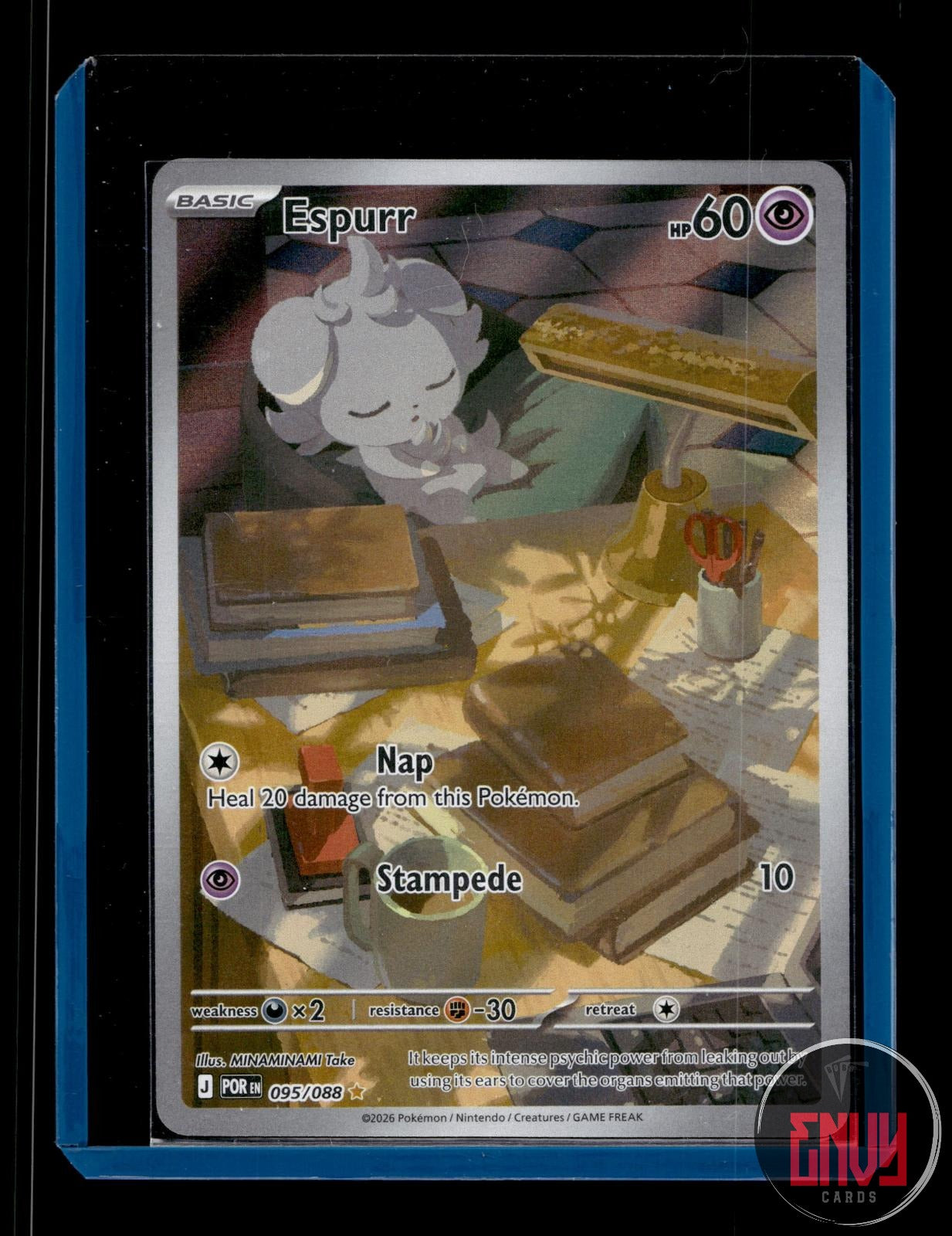 Espurr Near Mint 095/088 Illustration Rare Perfect Order Pokemon