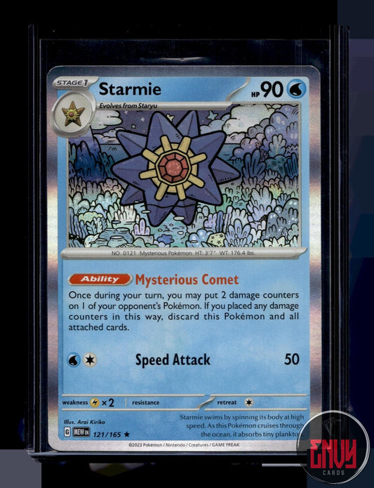 Starmie Near Mint 121/165 Rare 151 Pokemon Holo
