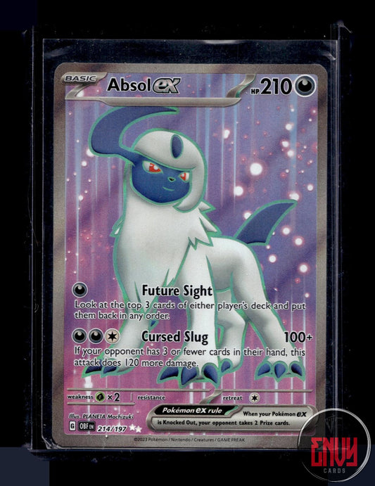 Absol ex Near Mint 214/197 Ultra Rare Obsidian Flames Pokemon