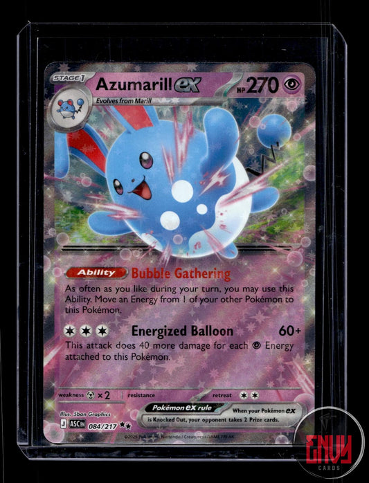 Azumarill ex Near Mint 084/217 Double Rare Ascended Heroes Pokemon