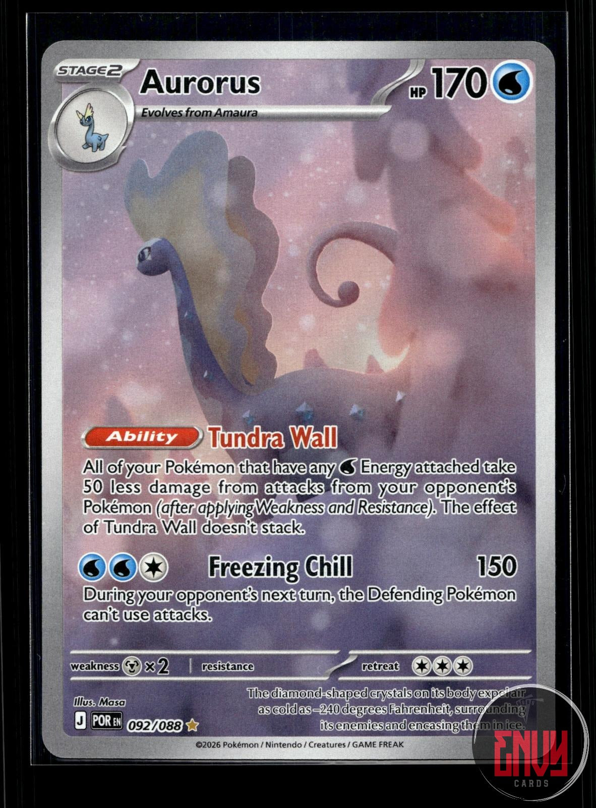 Aurorus NM 092/088 IR Perfect Order Pokemon Holo