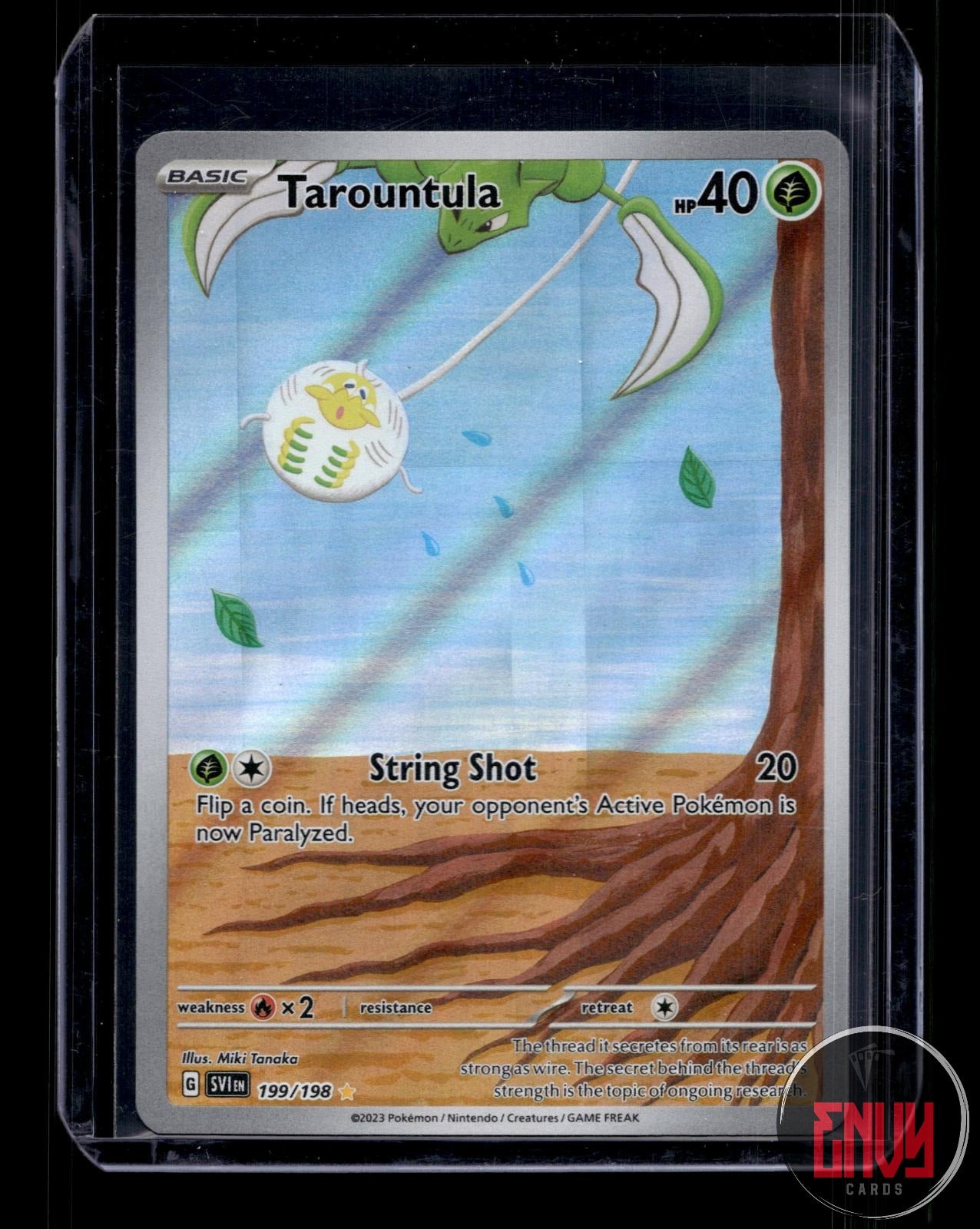 Tarountula Near Mint 199/198 Illustration Rare Scarlet & Violet Pokemon Holo