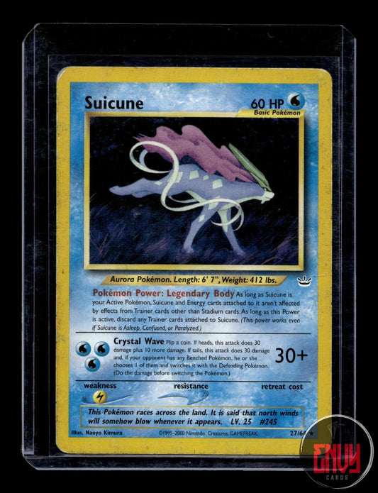 Suicune Damaged 27/64 Rare Neo Revelation Pokemon Unlimited
