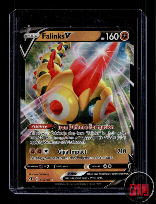 Falinks V Near Mint 110/192 V Rare Rebel Clash Pokemon Holo