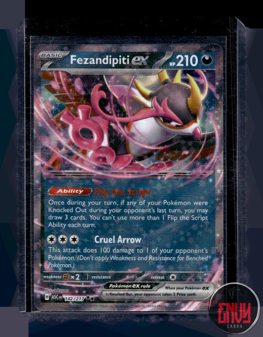 Fezandipiti ex Near Mint 142/217 Double Rare Ascended Heroes Pokemon