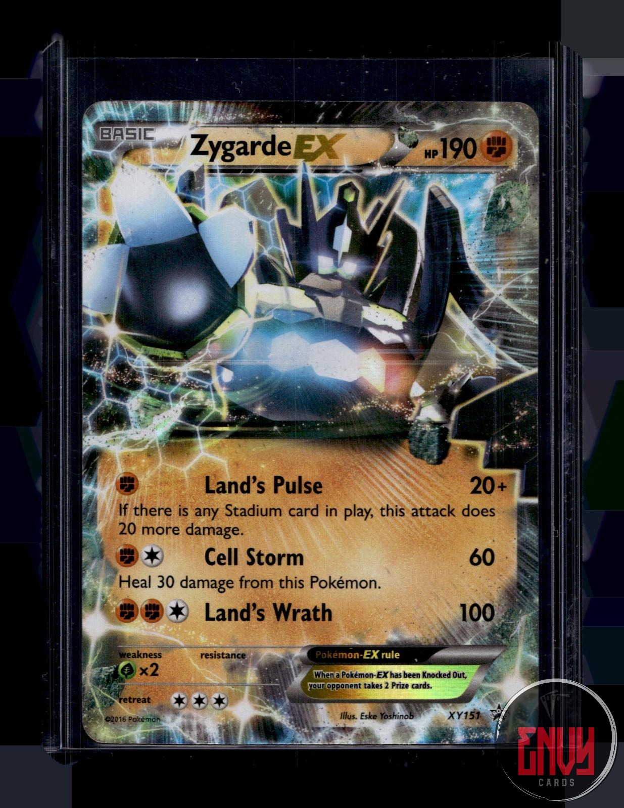 Zygarde EX (Shiny) Moderately Played XY151 Promo XY Promo Pokemon Holo