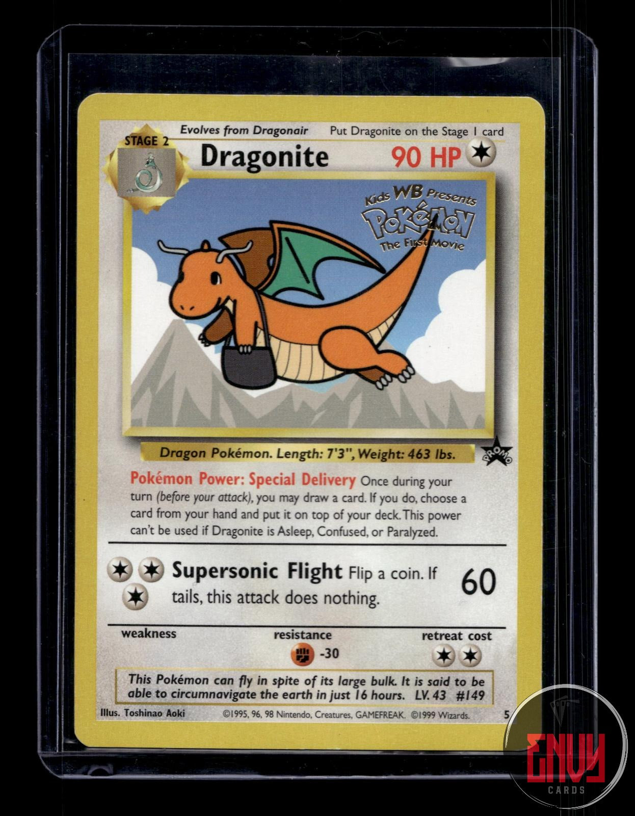 Dragonite Moderately Played 5 Promo Wizards Black Star Promos Pokemon