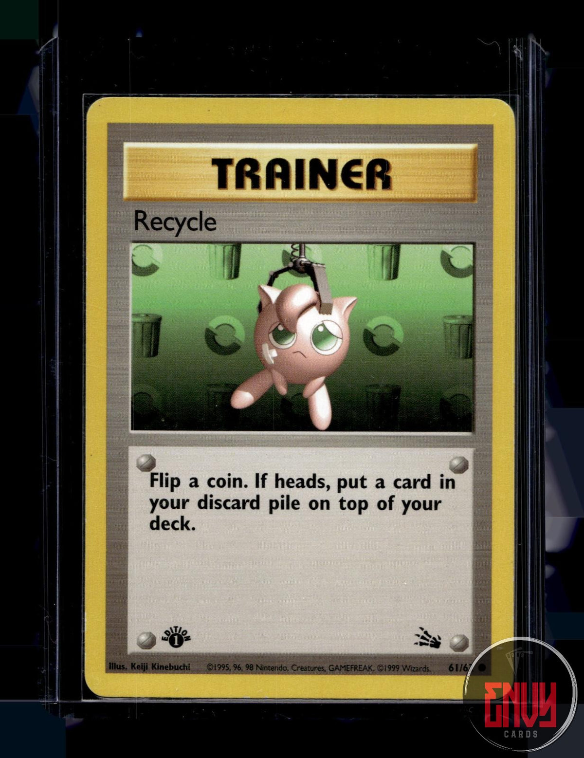 Recycle Moderately Played 61/62 Common Fossil Pokemon 1st Edition