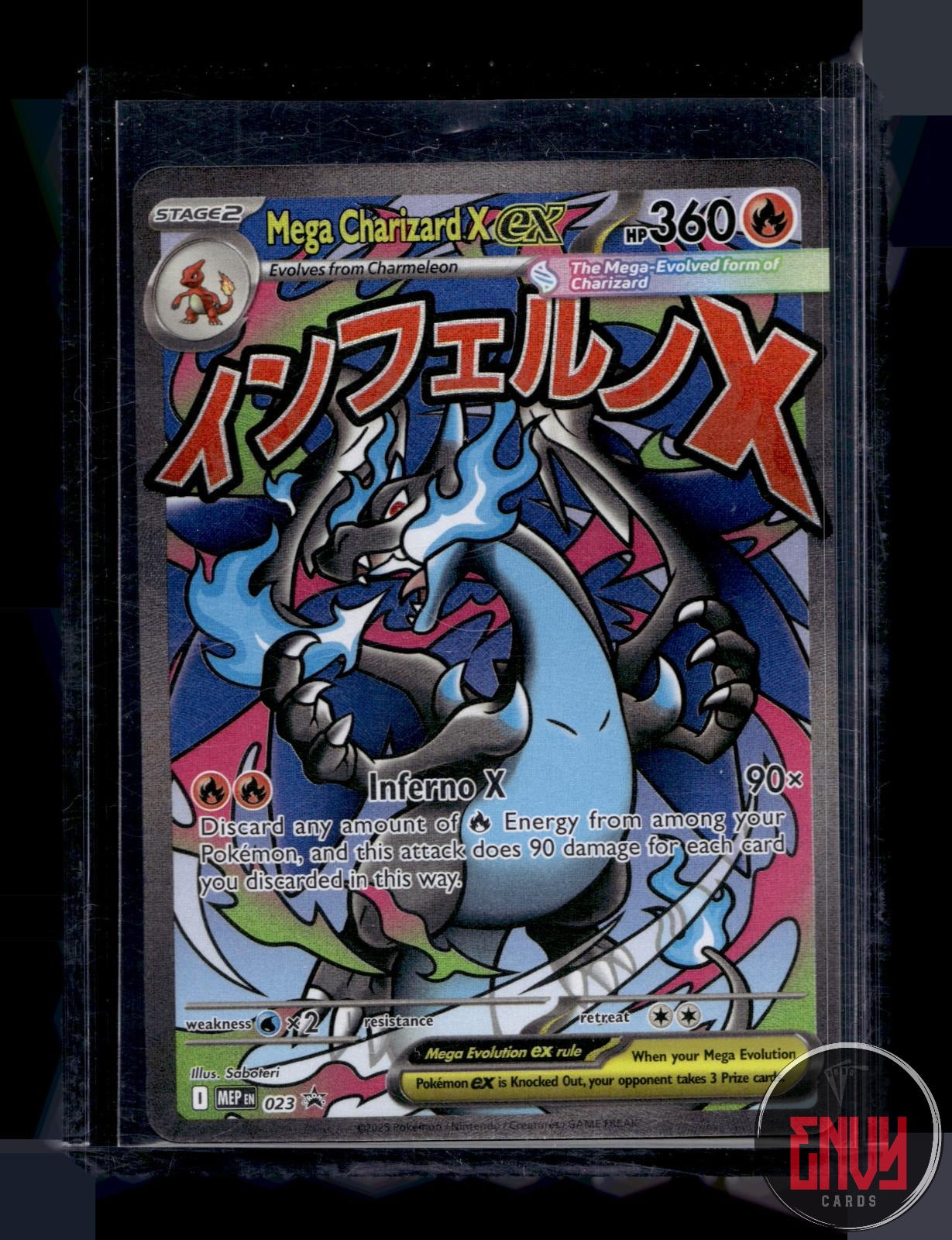 Mega Charizard X ex Near Mint 023 Promo ME: Mega Evolution Promo Pokemon Holo