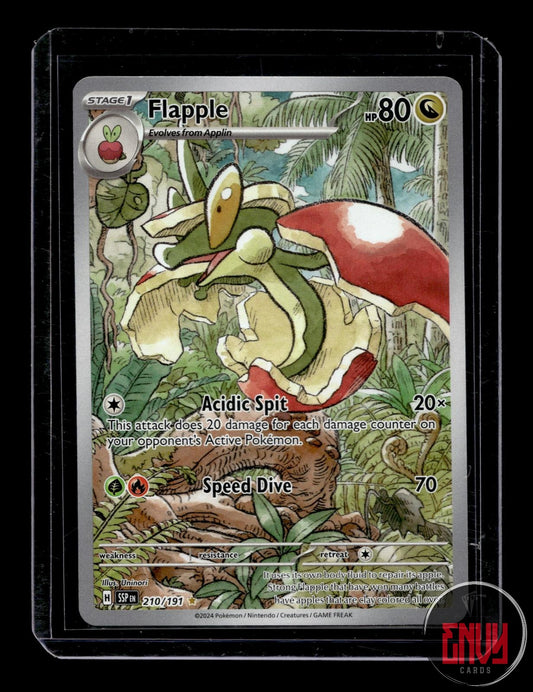 Flapple Near Mint 210/191 Illustration Rare Surging Sparks Pokemon