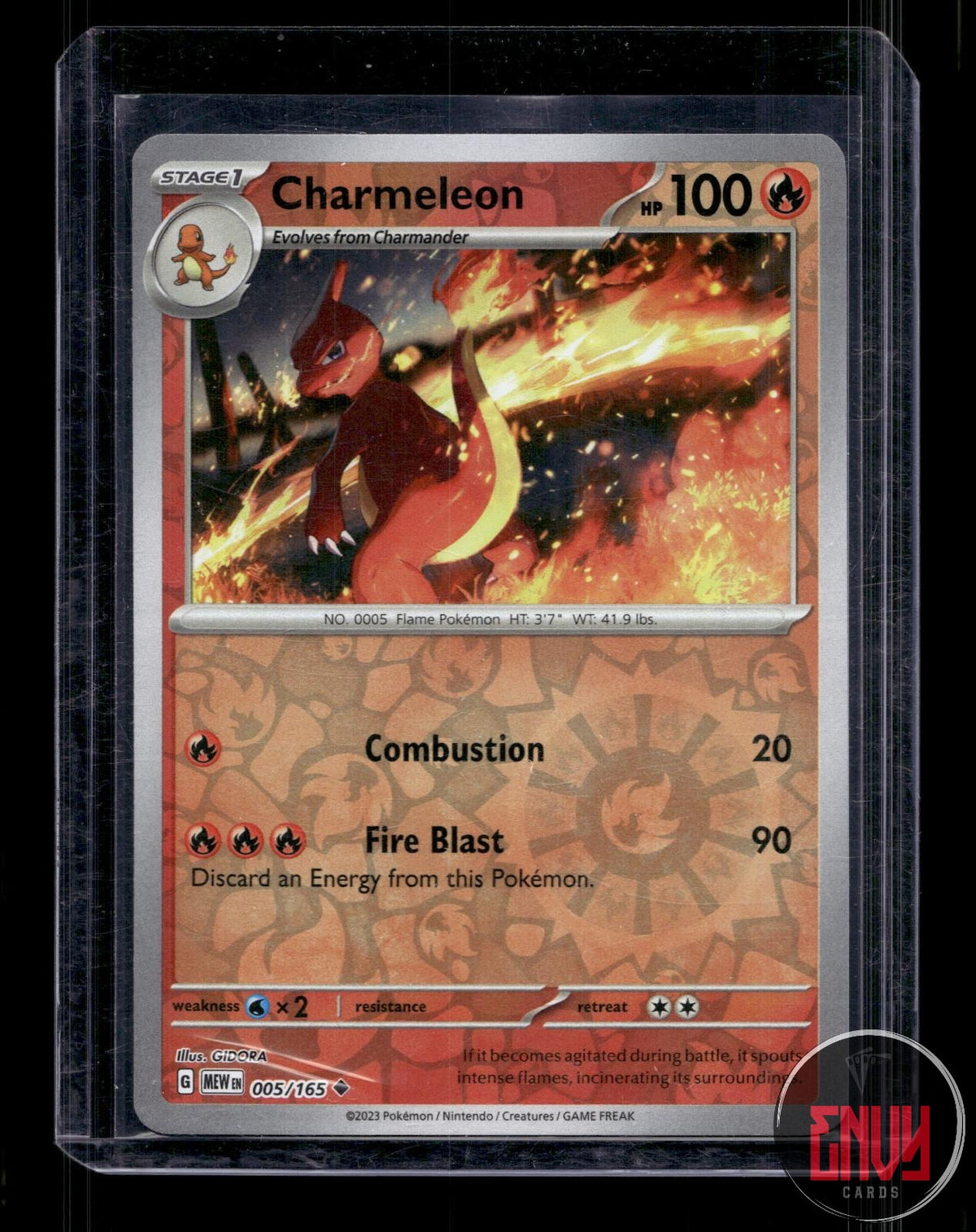 Charmeleon NM 005/165 UC 151 Pokemon Reverse Holo