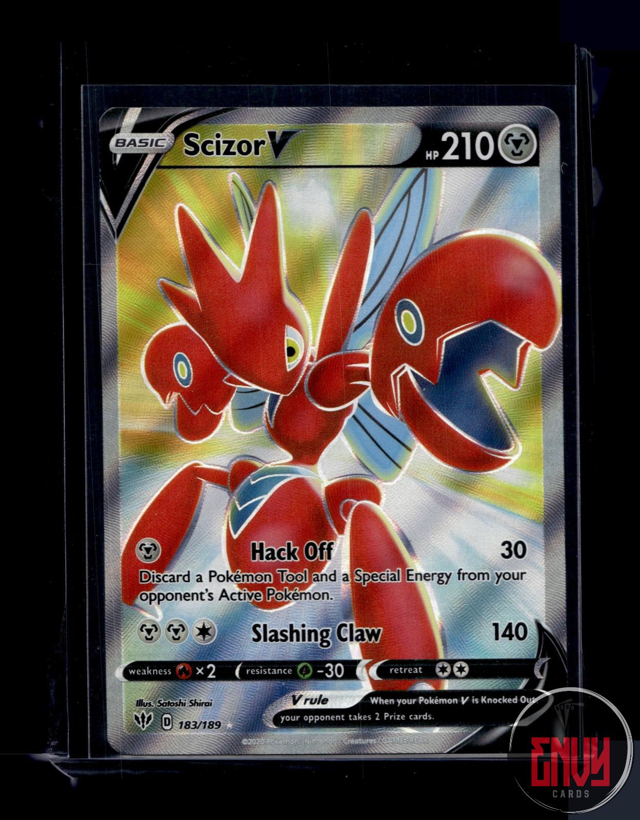 Scizor V Lightly Played 183/189 Ultra Rare Darkness Ablaze Pokemon