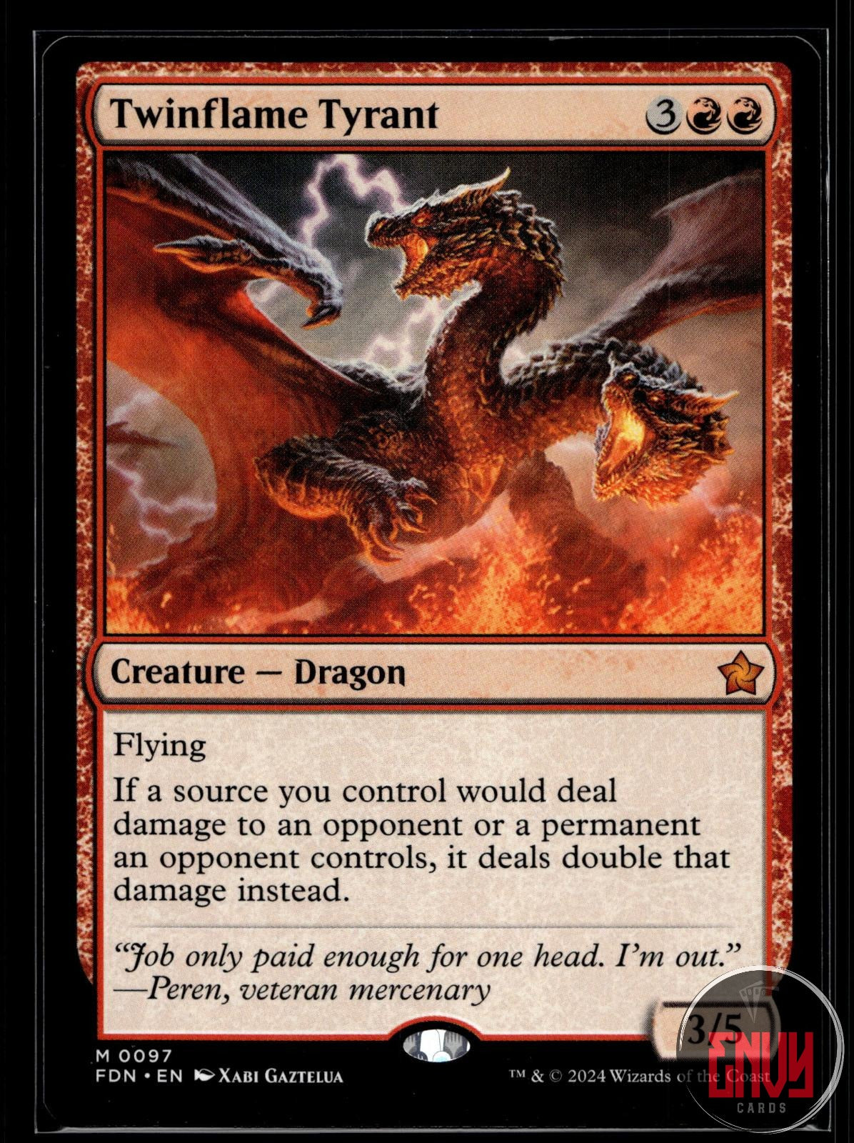Twinflame Tyrant Near Mint 97 Mythic Foundations