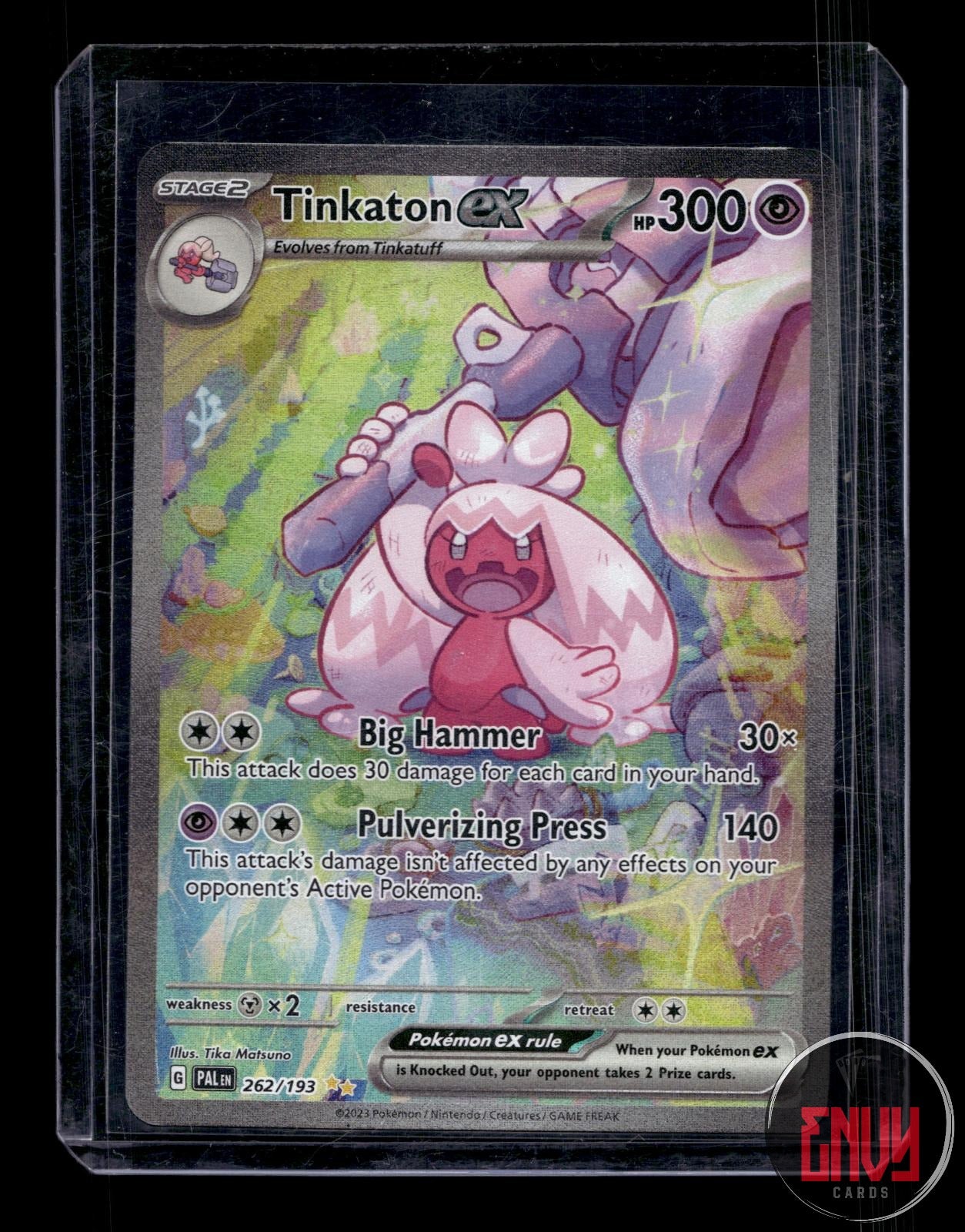 Tinkaton ex NM 262/193 Special Illustration Rare Paldea Evolved Pokemon Holo