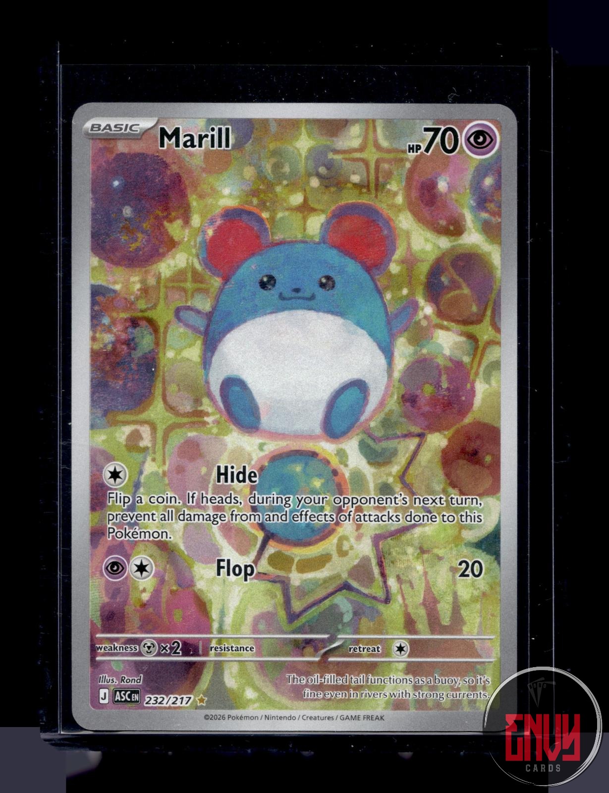 Marill Near Mint 232/217 Illustration Rare Ascended Heroes Pokemon