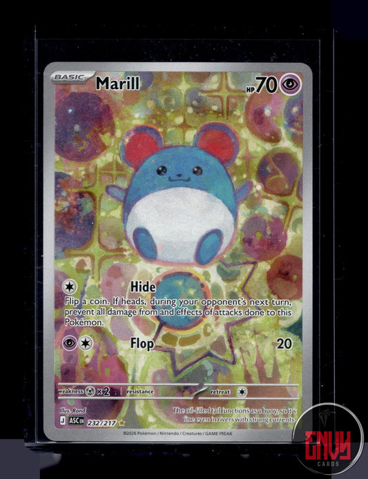 Marill Near Mint 232/217 Illustration Rare Ascended Heroes Pokemon