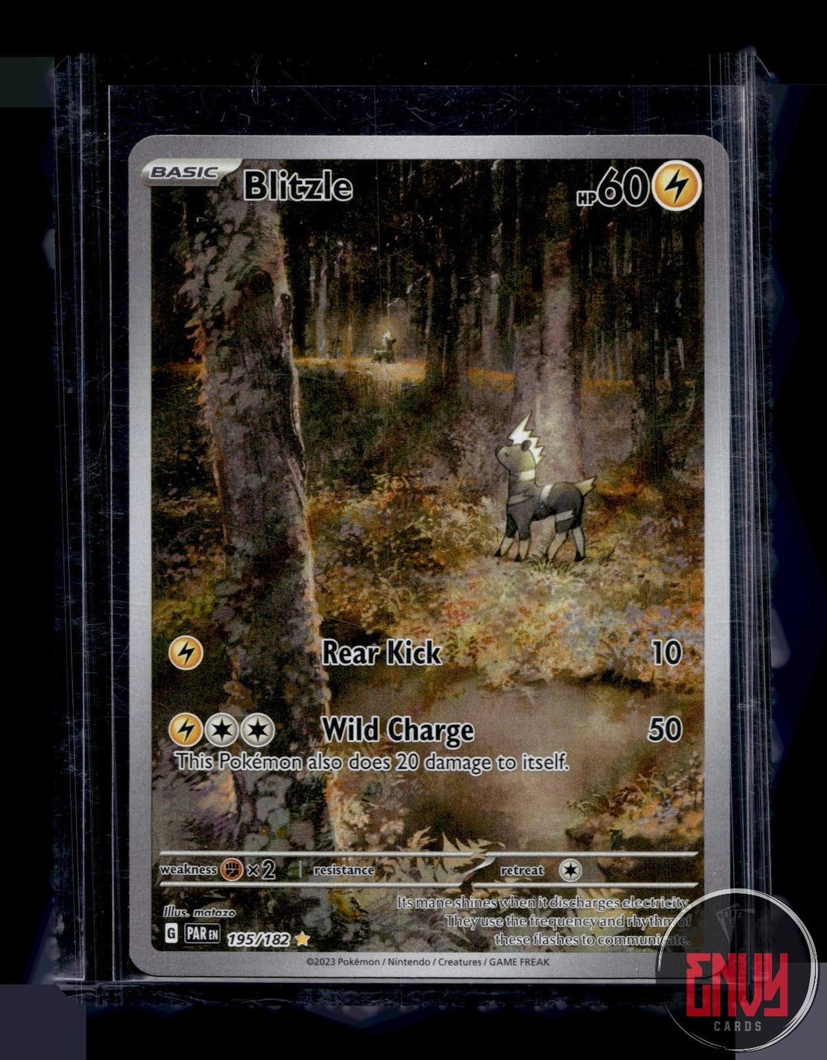 Blitzle NM 195/182 IR Paradox Rift Pokemon Holo