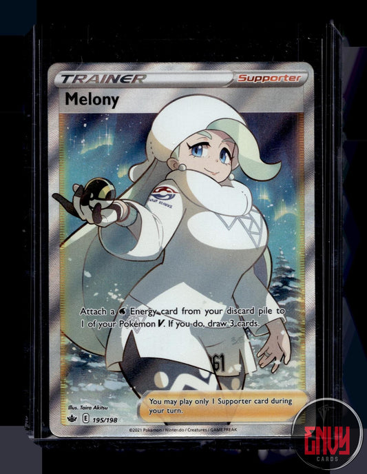 Melony Near Mint 195/198 Ultra Rare Chilling Reign Pokemon Holo
