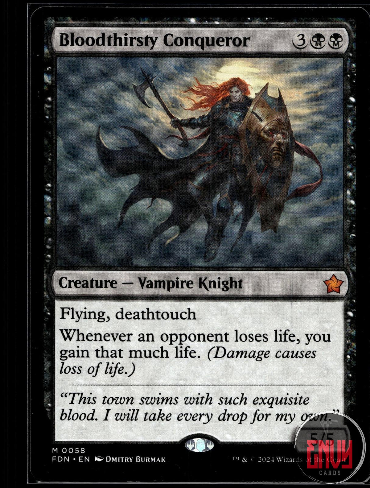 Bloodthirsty Conqueror Near Mint 58 Mythic Foundations