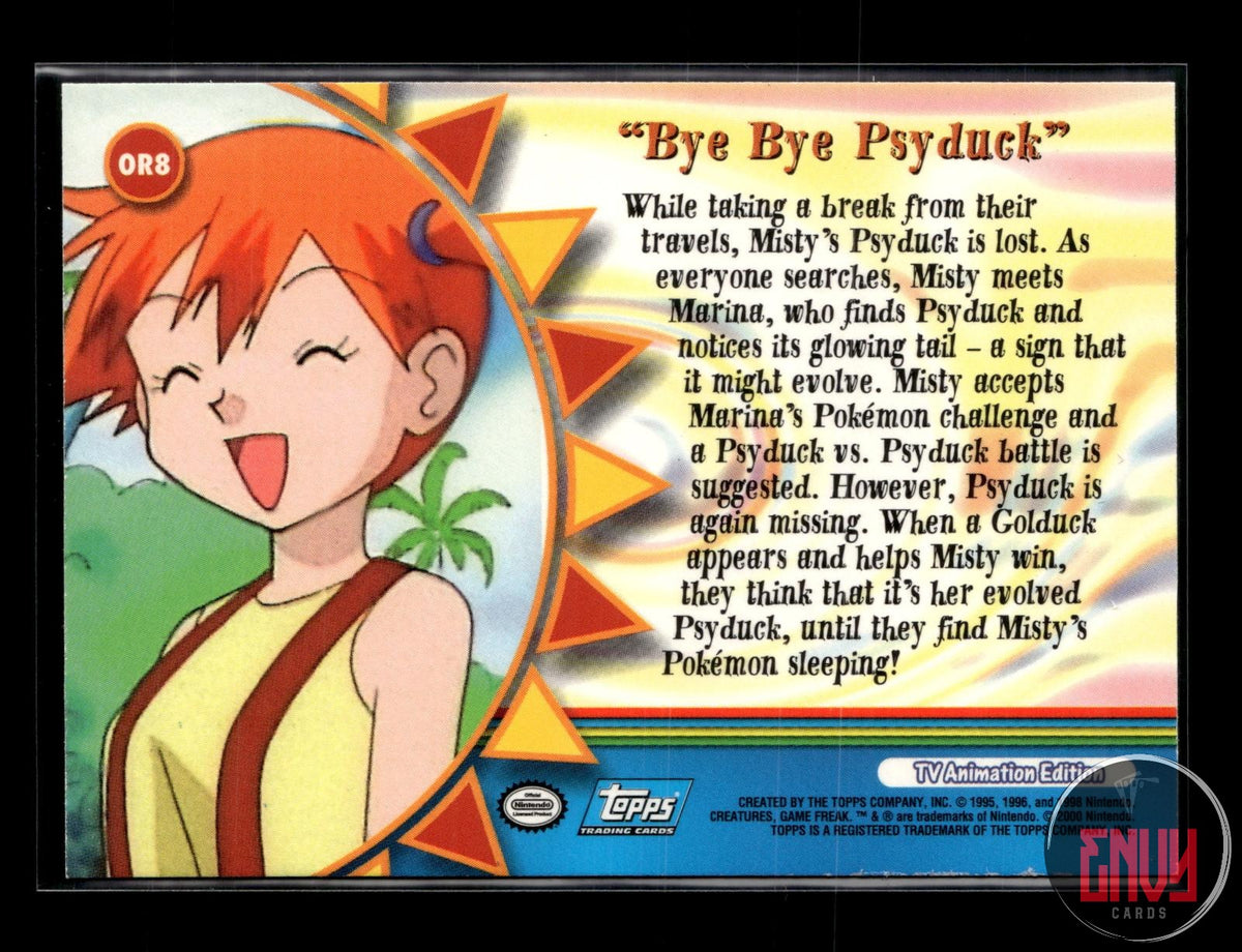 Bye Bye Psyduck LP #172 Topps Trading Cards Series 3 Pokemon FOIL