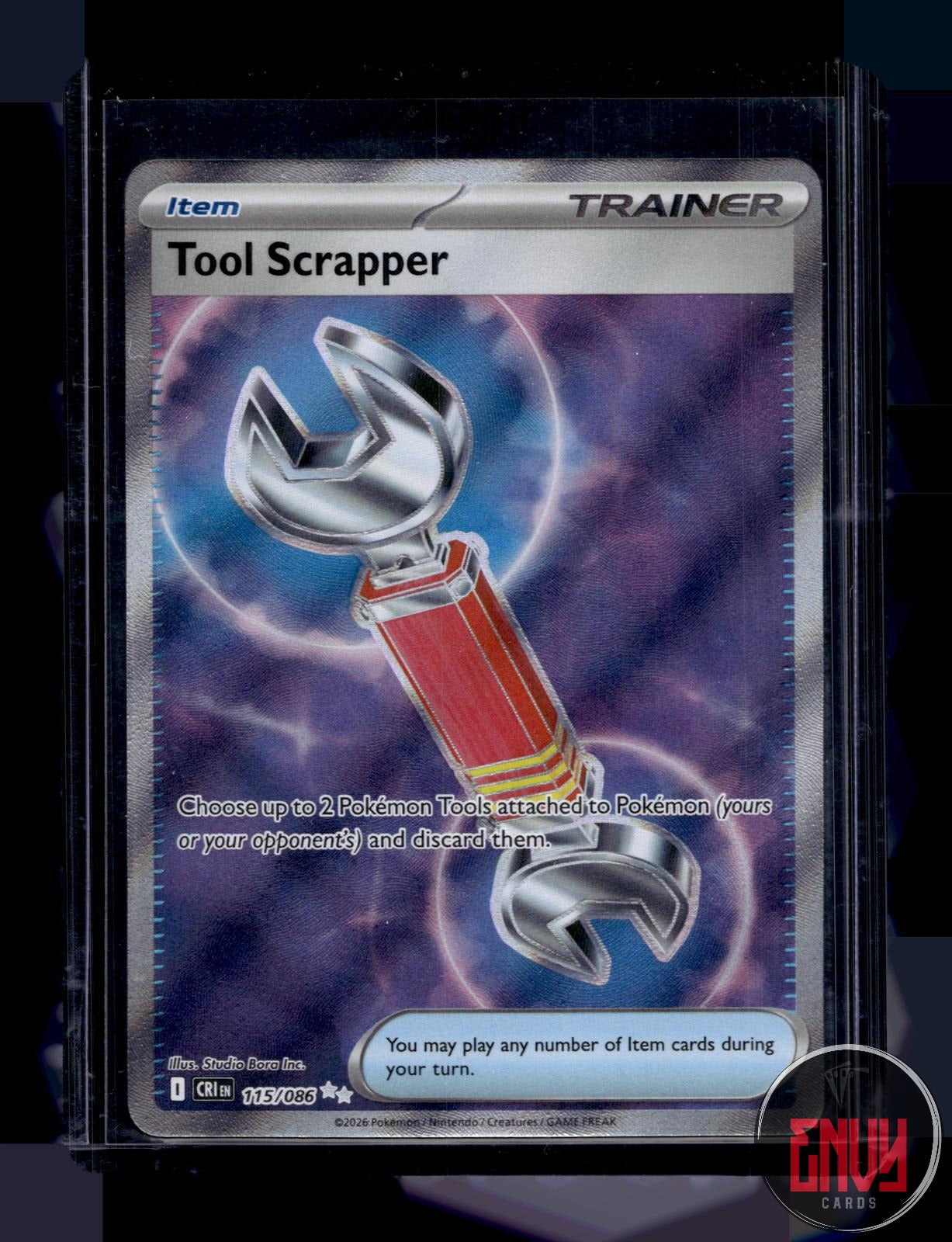 Tool Scrapper Near Mint 115/086 Ultra Rare Chaos Rising Pokemon Holo
