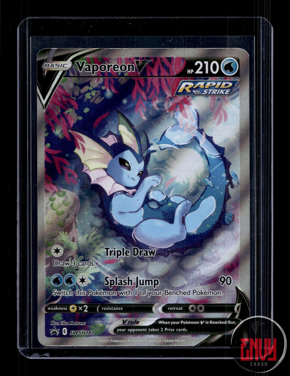 Vaporeon V Lightly Played SWSH181 Promo Sword & Shield Promo Pokemon Holo