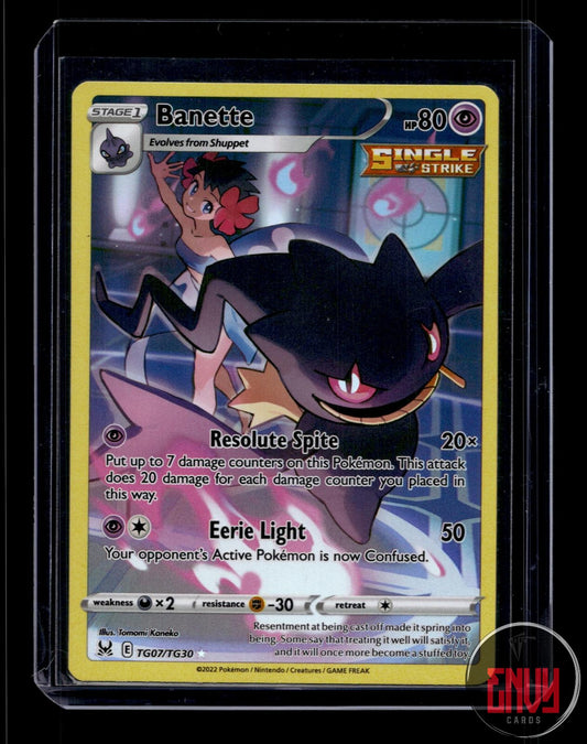 Banette NM TG07/TG30 Trainer Gallery Rare Lost Origin Trainer Gallery Pokemon