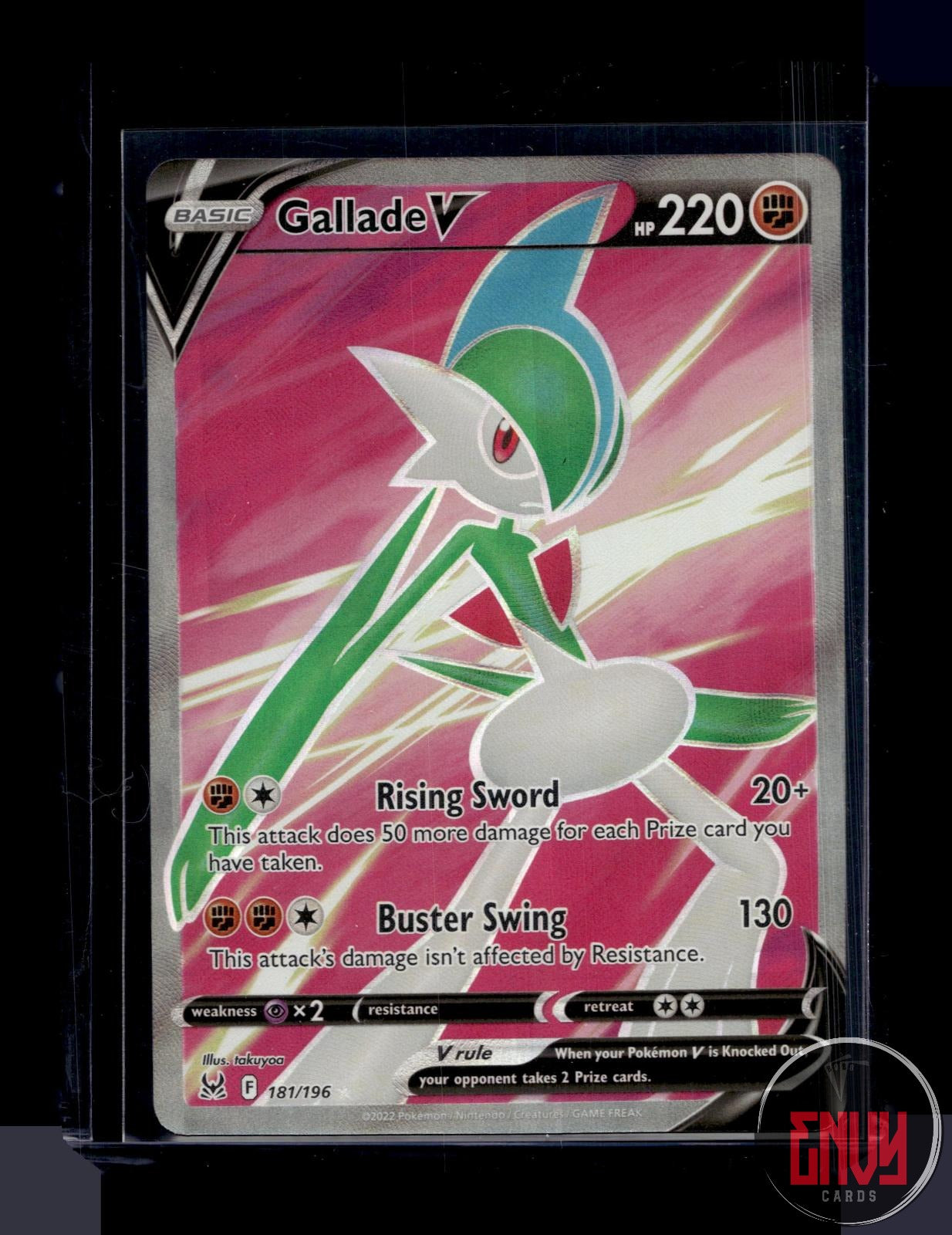 Gallade V Near Mint 181/196 Ultra Rare Lost Origin Pokemon