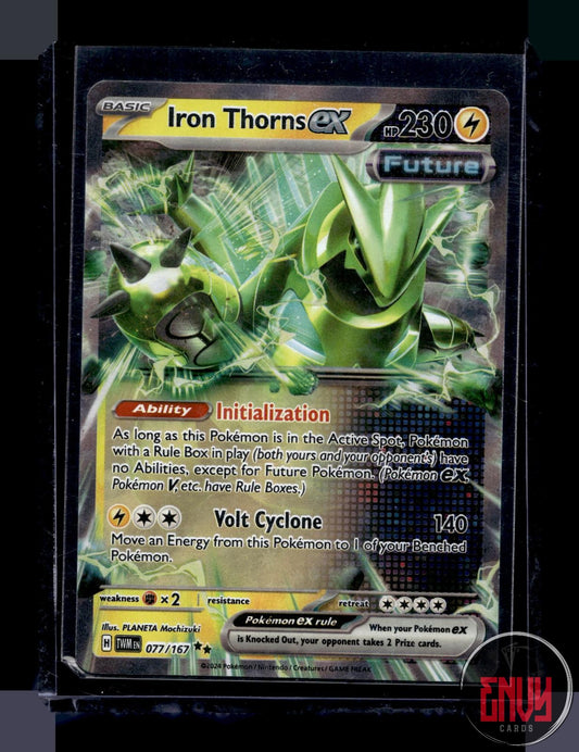 Iron Thorns ex Near Mint 077/167 Double Rare Twilight Masquerade Pokemon