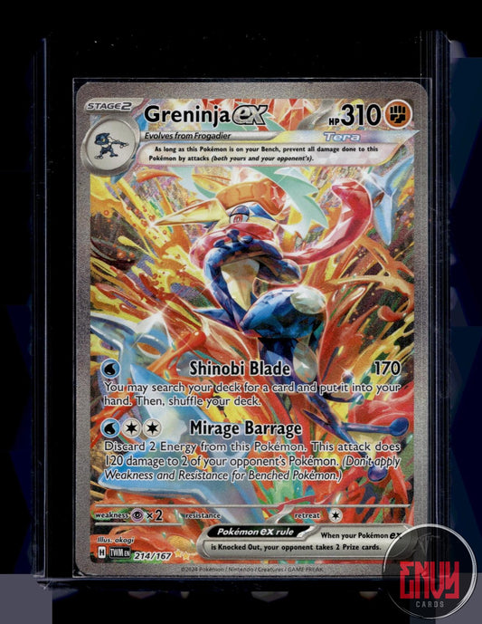 Greninja ex NM 214/167 Twilight Masquerade Pokemon Holo