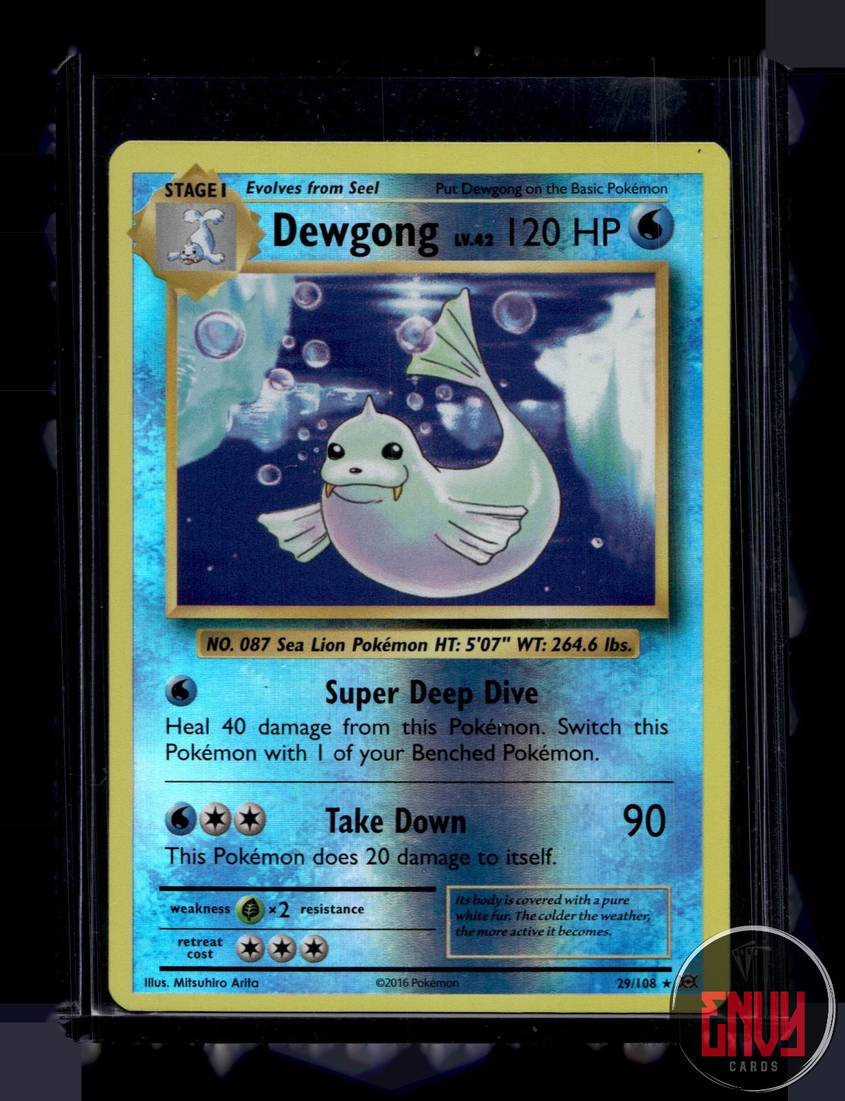 Dewgong Near Mint 29/108 Rare Evolutions Pokemon Reverse Holo