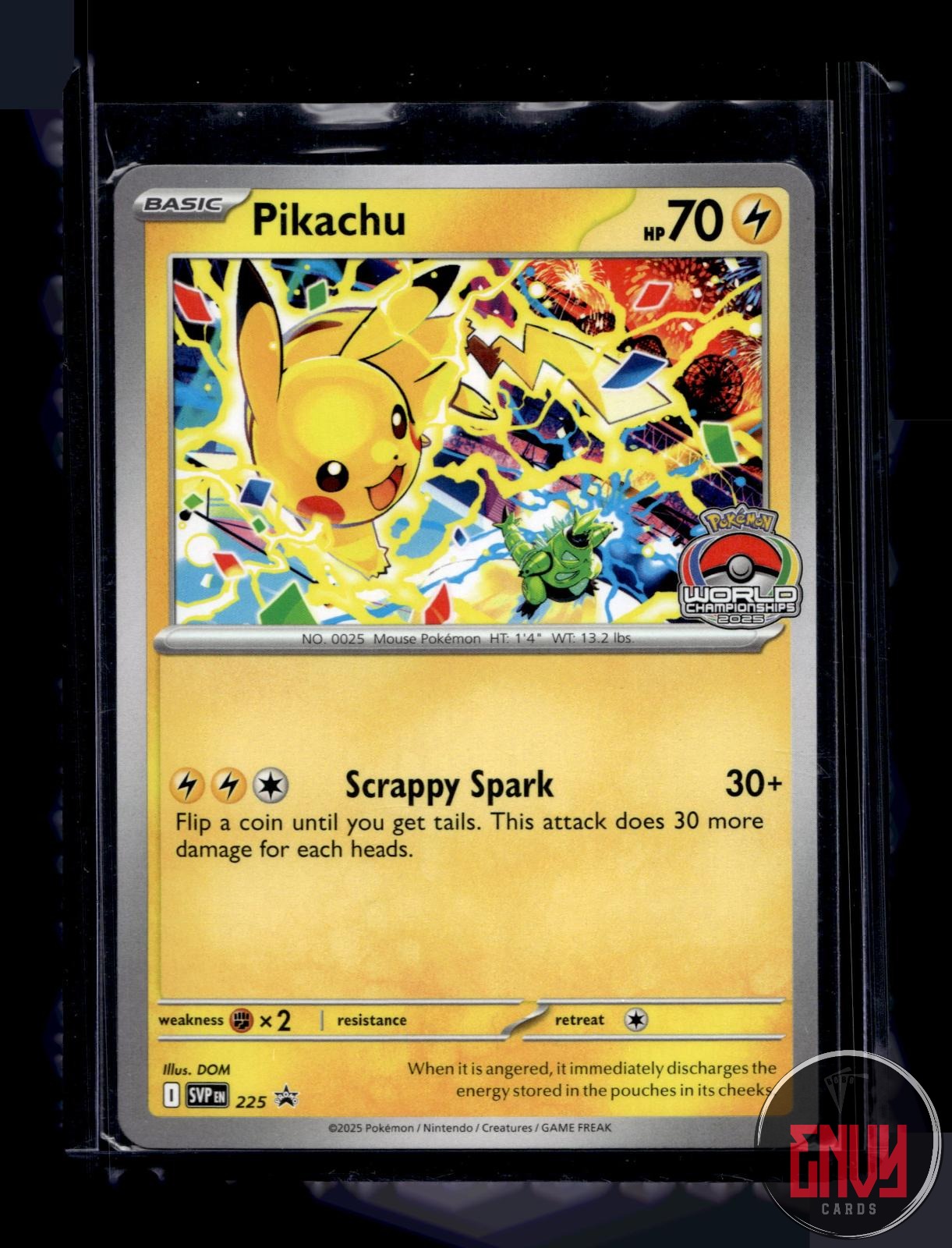 Pikachu (World Championship 2025) NM 225 Promo Scarlet & Violet Promo Pokemon