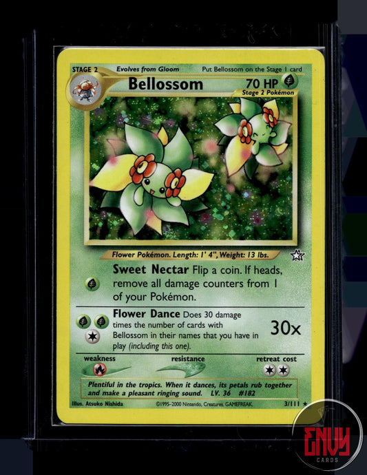 Bellossom Lightly Played 3/111 Rare Neo Genesis Pokemon Unlimited Holo