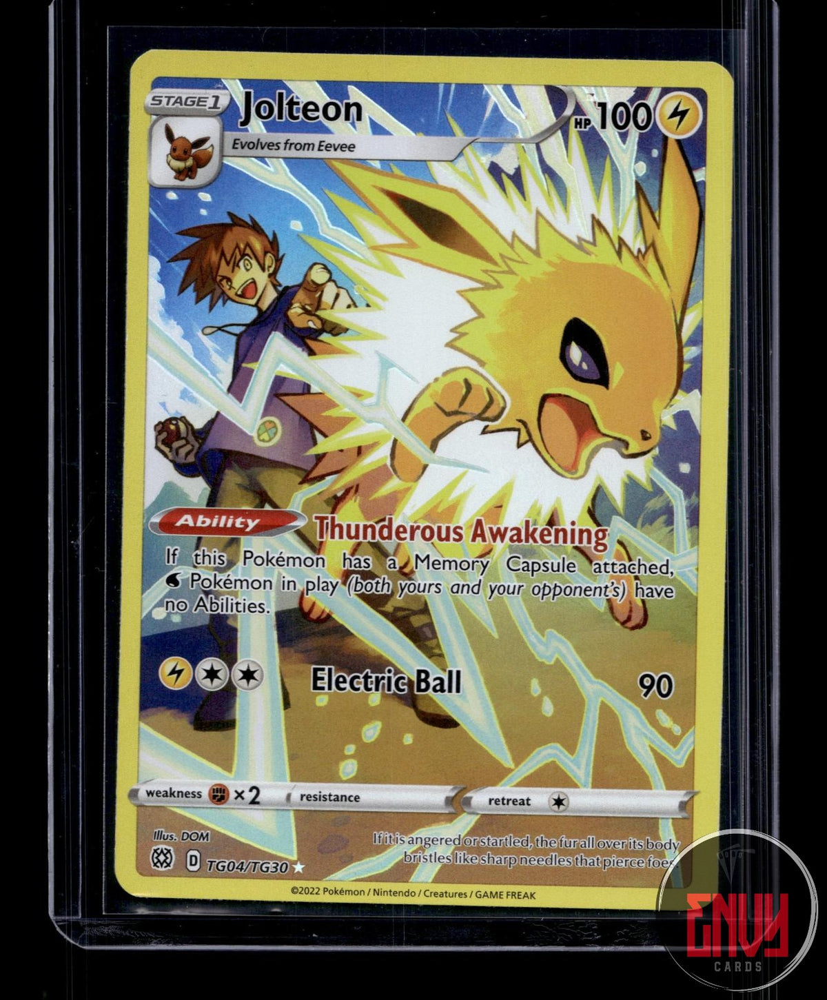 Jolteon LP TG04/TG30 TG Brilliant Stars Trainer Gallery Pokemon Holo