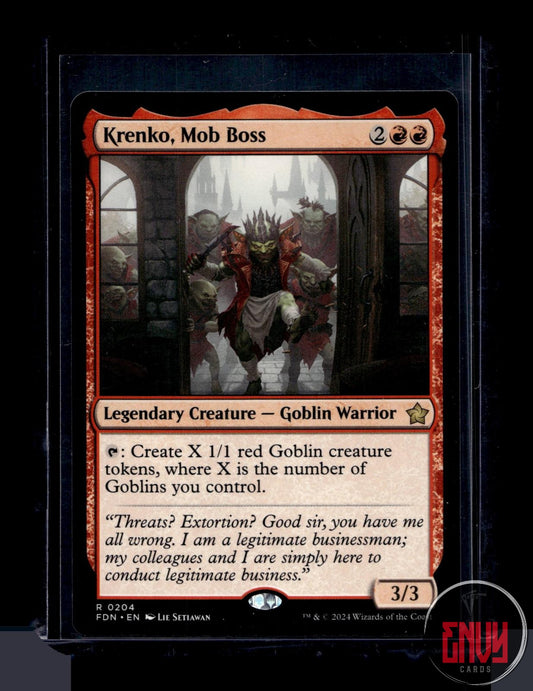 Krenko, Mob Boss Lightly Played 204 Rare Foundations