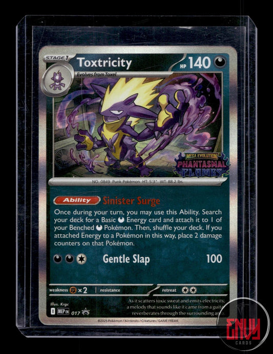 Toxtricity (Prerelease) Near Mint 017 Promo ME: Mega Evolution Promo Pokemon
