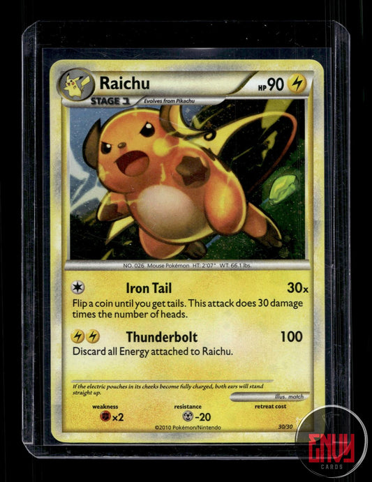 Raichu (#30 Holo) LP 30/30 Common HGSS Trainer Kit: Gyarados & Raichu Pokemon