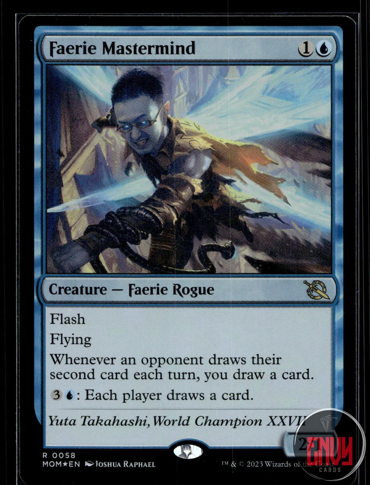 Faerie Mastermind Near Mint 58 Rare March of the Machine Foil