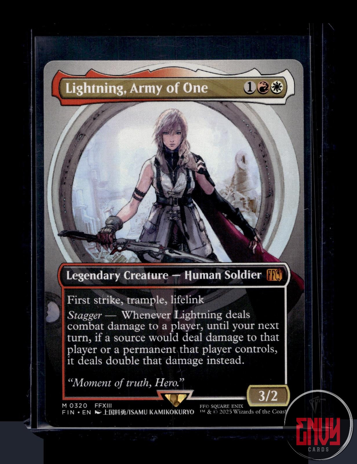 Lightning, Army of One (0320) (Borderless) LP 320 Mythic FINAL FANTASY