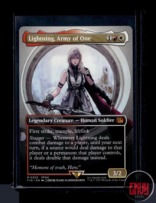 Lightning, Army of One (0320) (Borderless) LP 320 Mythic FINAL FANTASY