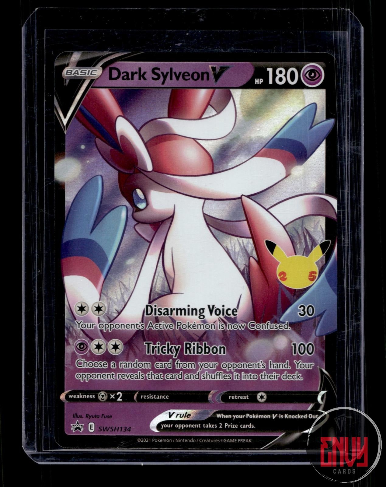 Dark Sylveon V Near Mint SWSH134 Promo Sword & Shield Promo Pokemon Holo