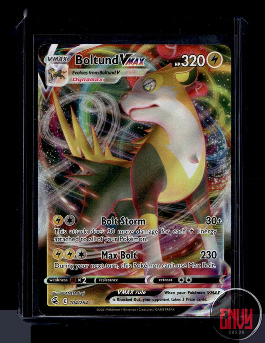 Boltund VMAX Near Mint 104/264 VMAX Rare Fusion Strike Pokemon