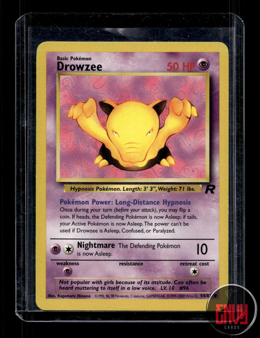 Drowzee Moderately Played 54/82 Common Team Rocket Pokemon Unlimited